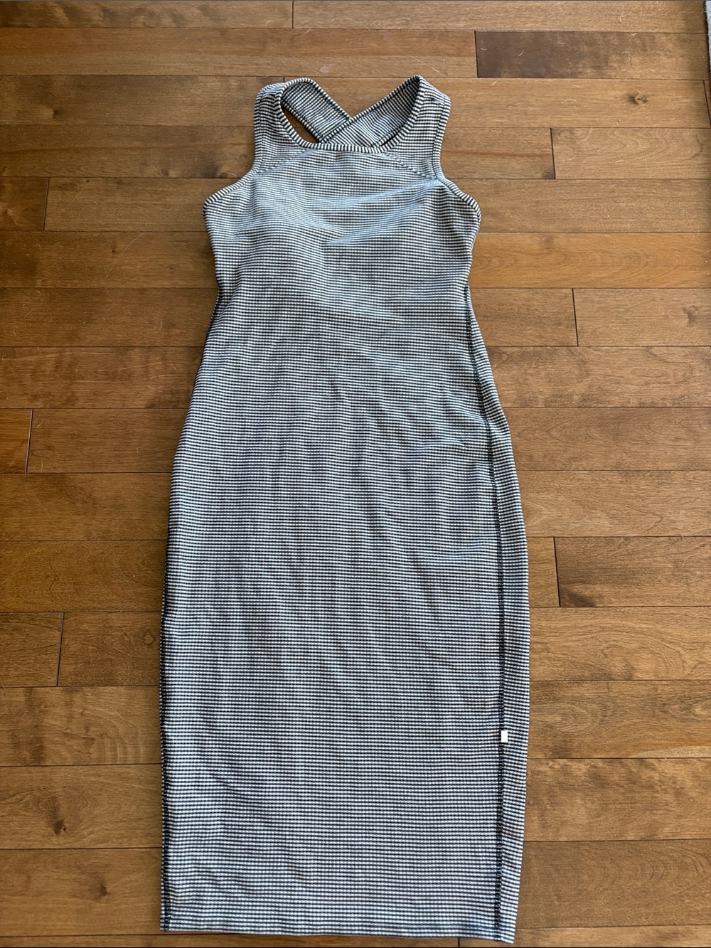 Lululemon Picnic Play Gingham Dress Black and White